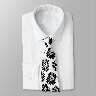 Minimalist Groovy Black and White Daisy Flowers Slips