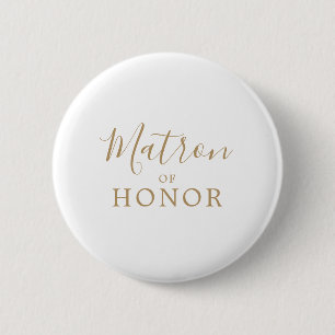Minimalist Guld Matron of Honor Möhippa Knapp