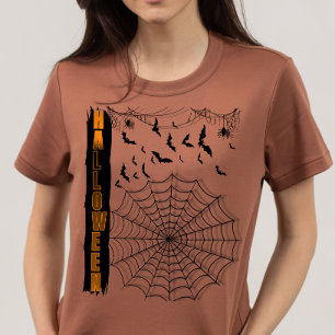Minimalist Halloween Fladdermus T Shirt