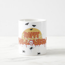 Minimalist Halloween helgdag Kaffemugg