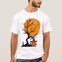 Minimalist Halloween Helgdag T Shirt