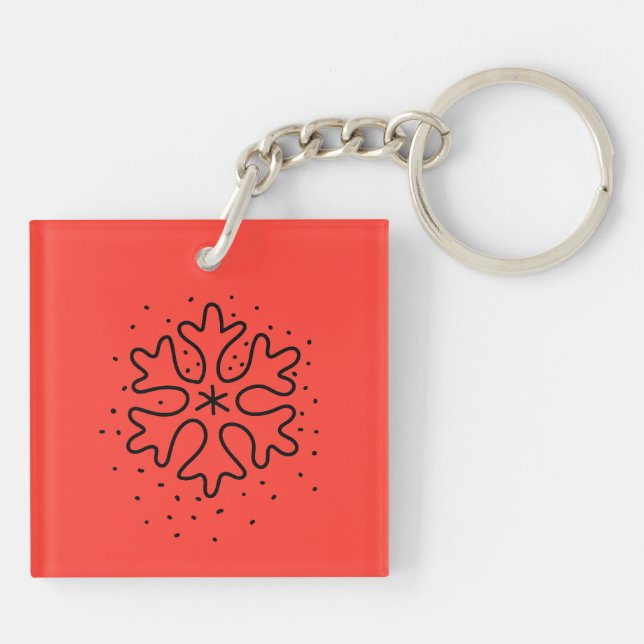 Minimalist handdrawn snowflake (Baksidan)