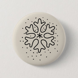 Minimalist handdrawn snowflake knapp
