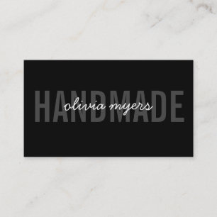 MINIMALIST HANDMADE, vanligt vitt grått svart Visitkort