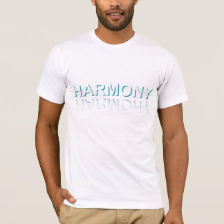 Minimalist HARMONY Text Water Reflection & Shadow  T Shirt
