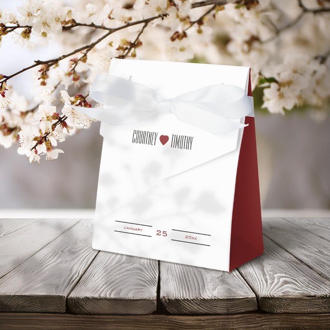 Minimalist Heart Bröllop Presentaskar (Skapare uppladdad)