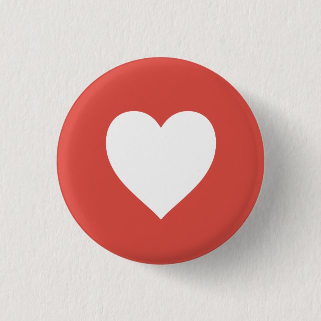 Minimalist Heart Icon – Simple Love Symbol Design Knapp (Framsida)