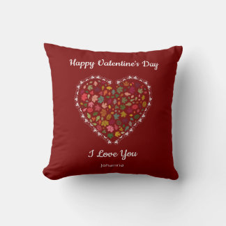 Minimalist Heart Red Valentine's Day Gift – Custom Kudde