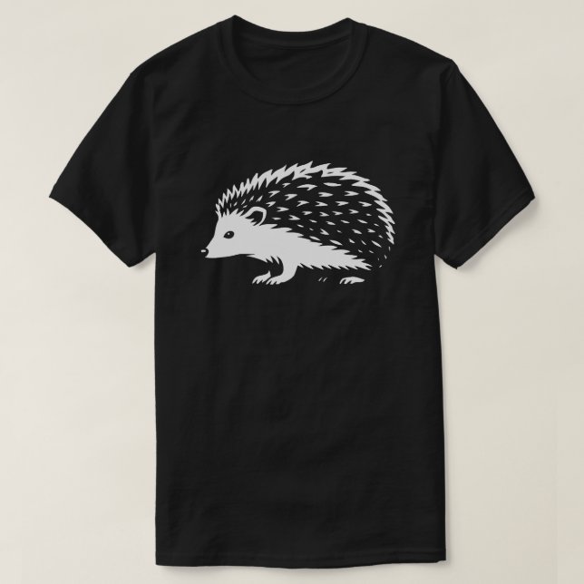 Minimalist Hedgehog Walk T Shirt (Design framsida)