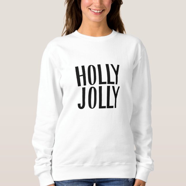Minimalist Holly Jolly jul T Shirt (Framsida)