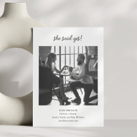Minimalist Hon Sade Ja Foto Roligt Bröllopspar
