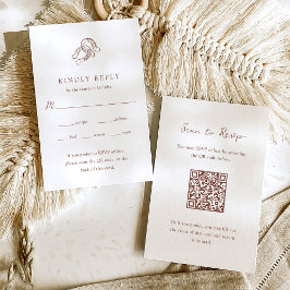 Minimalist Horseshoe Bröllop | Kod för val av målt OSA Kort