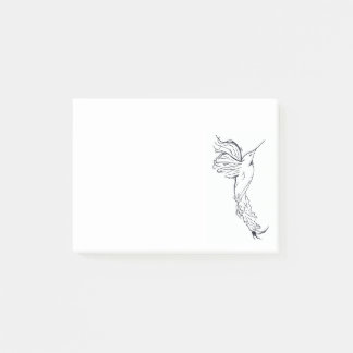 Minimalist Humming Bird Post-it Block