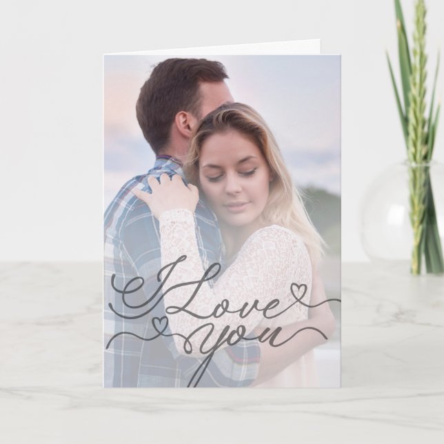 Minimalist I Love You Kort (Framsida)