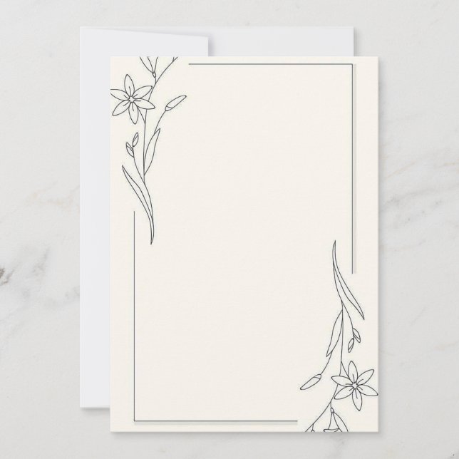 Minimalist Inbjudningar (Framsida)