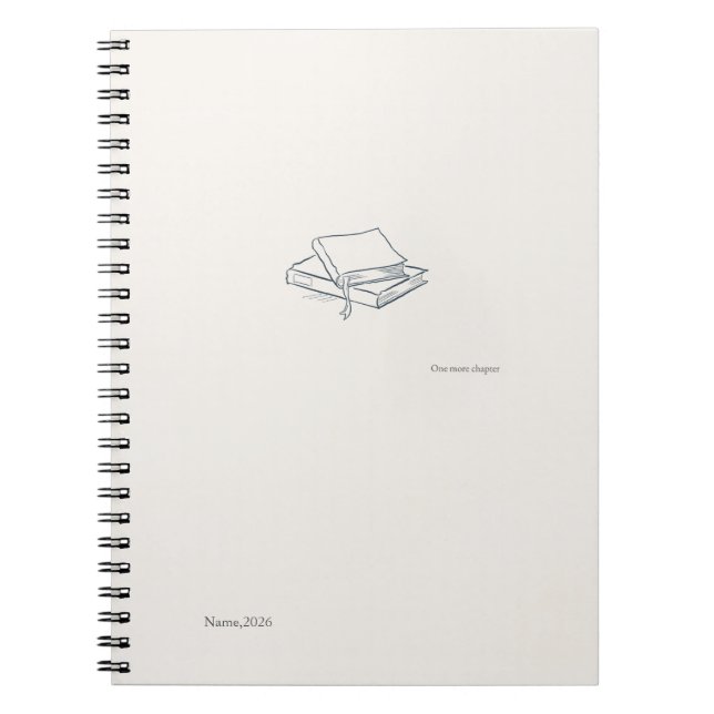 Minimalist Introvert line art Notebook Anteckningsbok (Framsidan)