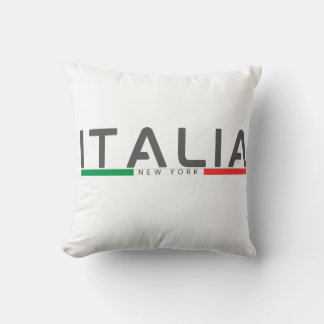 Minimalist Italy Flag New York italian  Kudde