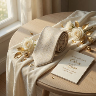 Minimalist Ivory Woven Texture Geometric Linen Slips