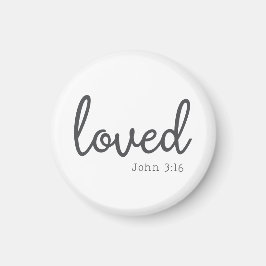 Minimalist John 3:16 kärlek Magnet