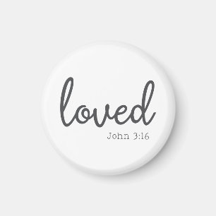 Minimalist John 3:16 kärlek Magnet