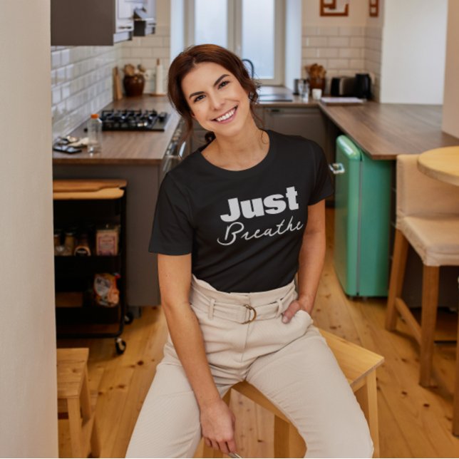 Minimalist Just Breathe T Shirt (Skapare uppladdad)