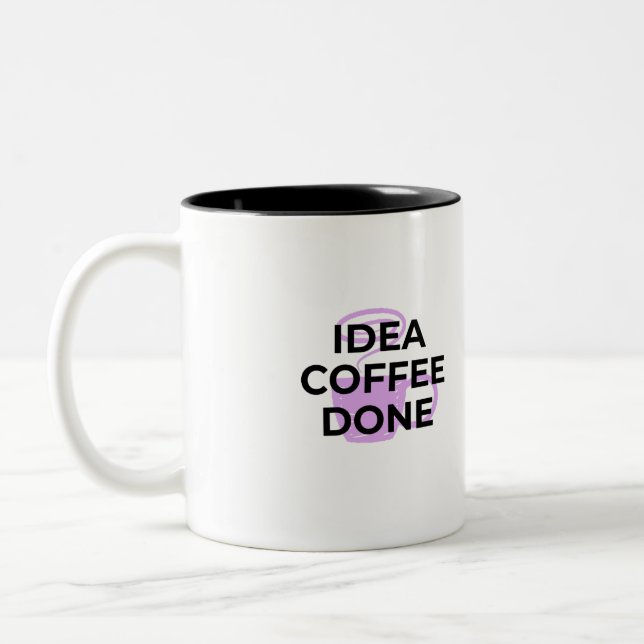 Minimalist kaffedefinition typografi mugg (Vänster)