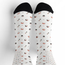 Minimalist Kawaii Sushi Mönster Söt Japansk Mat