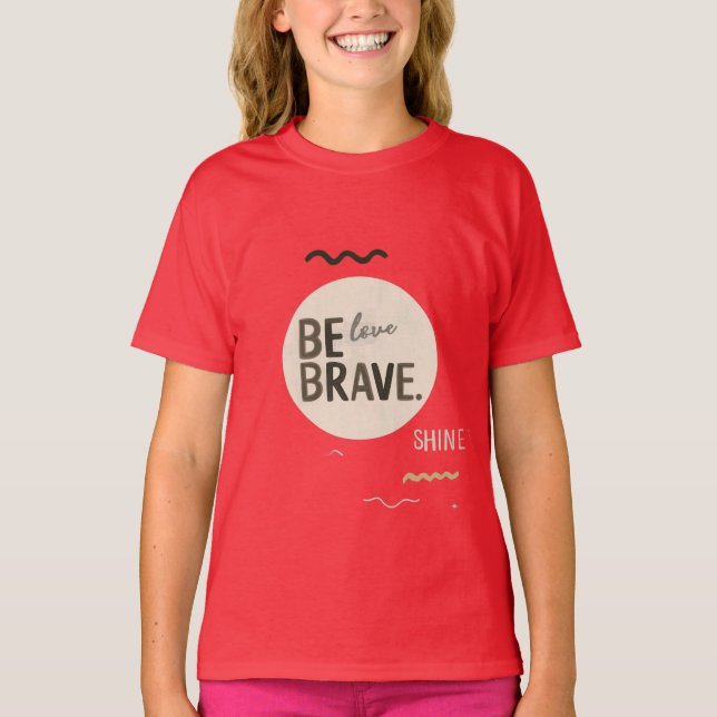 Minimalist Kids T-Shirt | Inspirational Neutral Gr (Framsida)