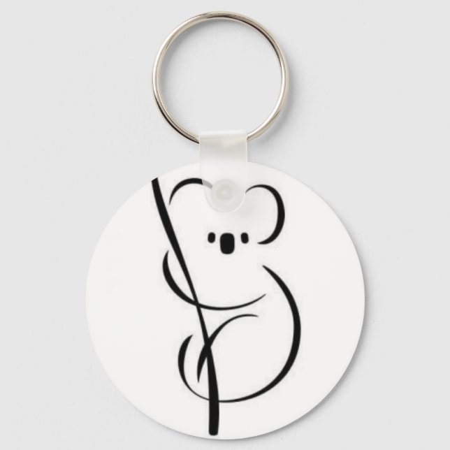 Minimalist Koala Nyckelring (Framsida)