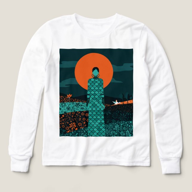  Minimalist landscape T Shirt (Design framsida)