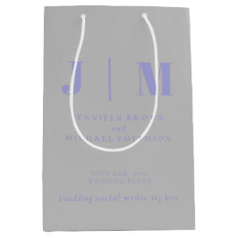 Minimalist Lavender Silver Simple Gift Wedding