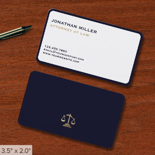 Minimalist Lawyer Visitkort