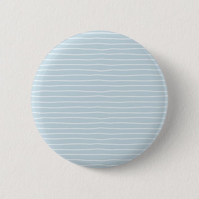 Minimalist Light Baby Blue White Wavy Lines Knapp (Framsida)