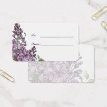 Minimalist Lilafleur Personlig Gåva Från Till