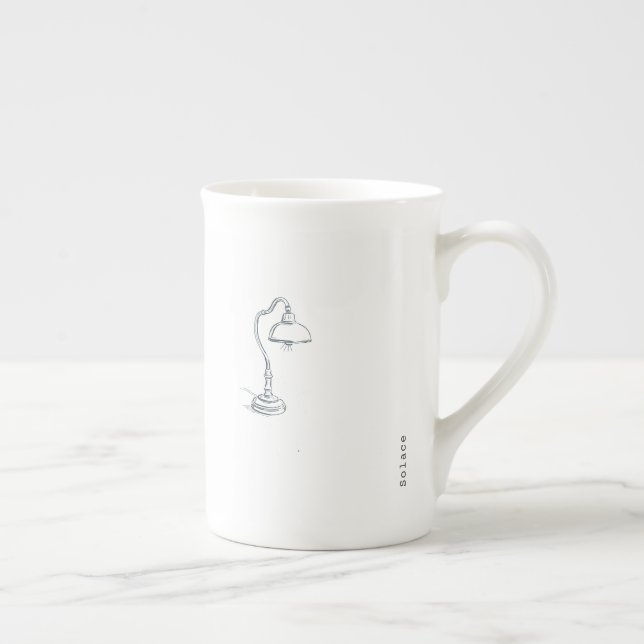 Minimalist Line Art Introvert Coffee Mug Benporslin Mugg (Höger)