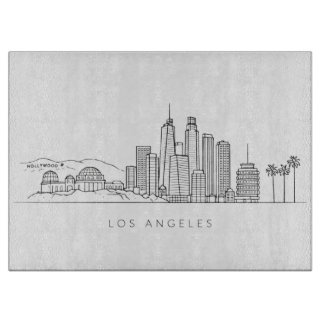 Minimalist Los Angeles Skyline Illustration