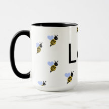 Minimalist Love & Bees Mug – Romantic Gift for Any