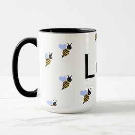 Minimalist Love & Bees Mug – Romantic Gift for Any Mugg