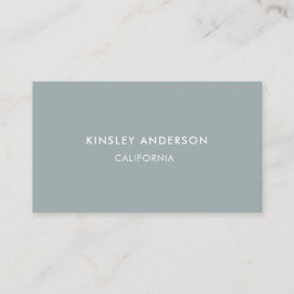 Minimalist Luxury Boutique Dusty Blue Visitkort