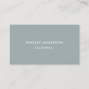 Minimalist Luxury Boutique Dusty Blue Visitkort