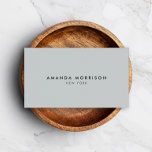 Minimalist Luxury Boutique Grått Visitkort<br><div class="desc">En elegant och förfinad design höjer ditt namn eller ditt företag namn genom minimal och modern formatering. Ge för ljusbakgrunden i grått känns tydligt för den här klassiska designmallen för affärskort. © 1201AM-KREATIV</div>