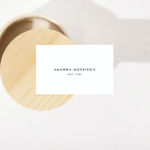 Minimalist Luxury Boutique Ivory Visitkort