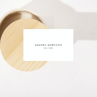 Minimalist Luxury Boutique Ivory Visitkort