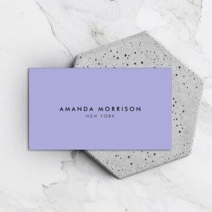 Minimalist Luxury Boutique Periwinkle Visitkort