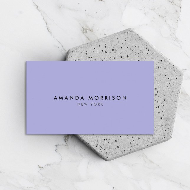 Minimalist Luxury Boutique Periwinkle Visitkort (Skapare uppladdad)