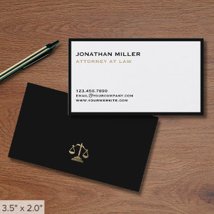 Minimalist Luxury Lawyer Visitkort