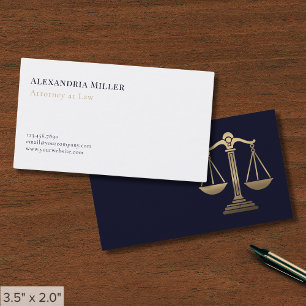 Minimalist Luxury Lawyer Visitkort