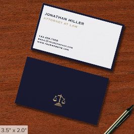 Minimalist Luxury Lawyer Visitkort