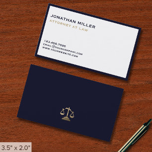 Minimalist Luxury Lawyer Visitkort