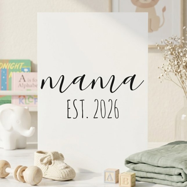 Minimalist Mamma Julkort Mall (Skapare uppladdad)